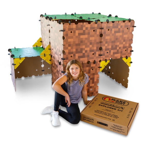 Minecraft Explorer Kit - Build Minecraft in The Real World - Build Forts, Mazes, Tunnels, and More - Made in USA by Make-A-Fort