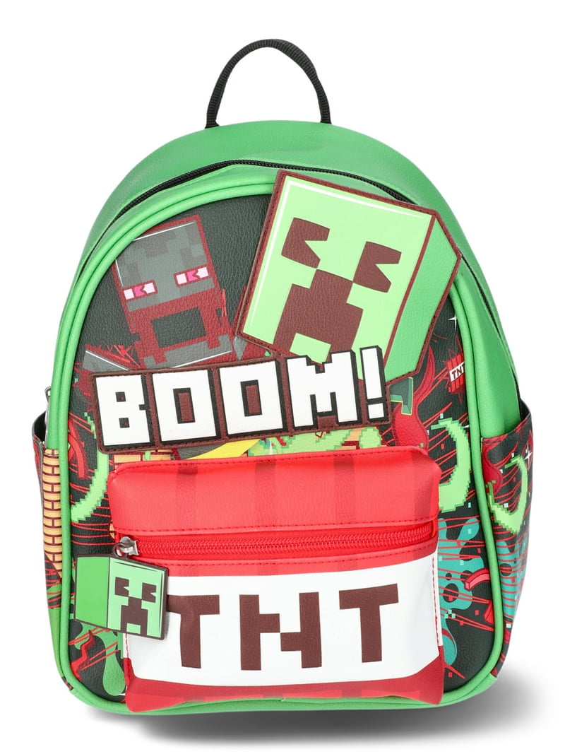 Minecraft Explosion TNT Women's Mini Backpack, Green - Walmart.com
