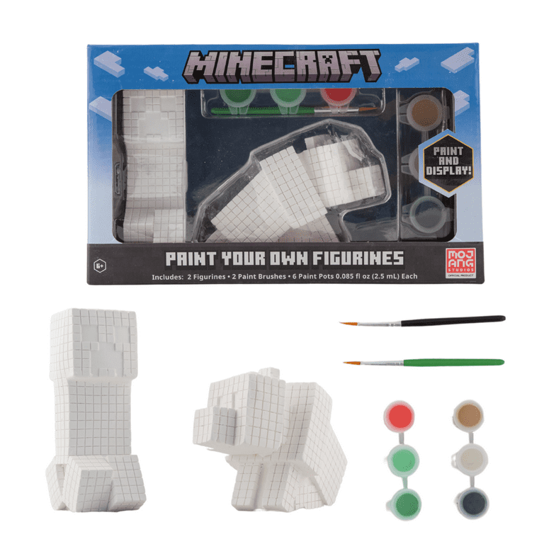 Minecraft Figurines DIY Paint Set Arts and Crafts for Kids 