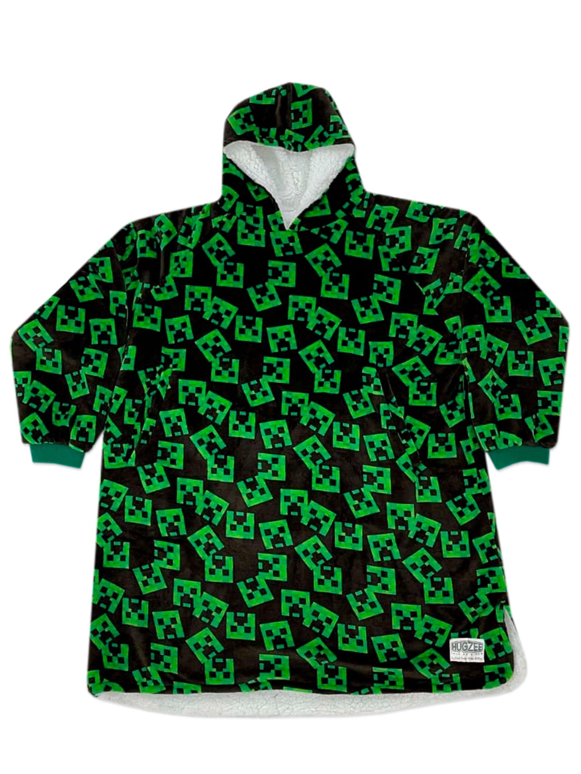 Minecraft Fleece Blanket Hoodie Adults Walmart