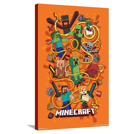 Minecraft - Funtage Canvas Wall Poster, 22.375" x 34"