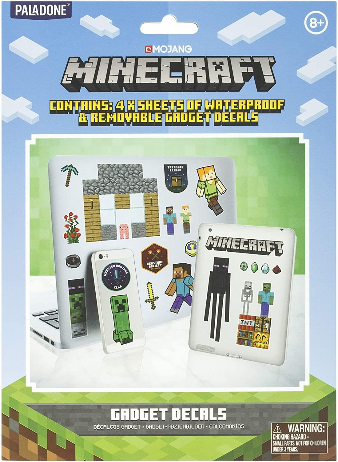 Minecraft Gadgets Decal Stickers 4 Sheets