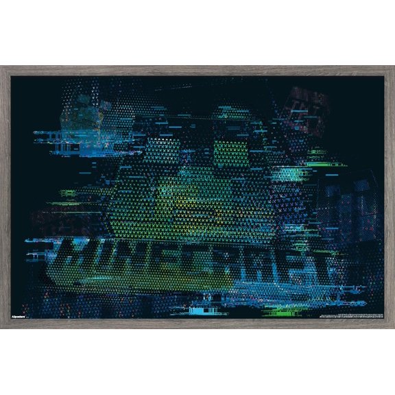Minecraft: Glitch - Creeper Wall Poster, 14.725" x 22.375" Framed