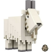 Minecraft Goat Action Figure, 3.25-In, with 1 Build-A-Portal Piece & 1 Accessory
