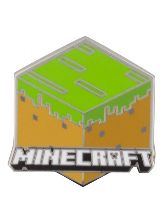 Grass Block Logo Enamel Pin
