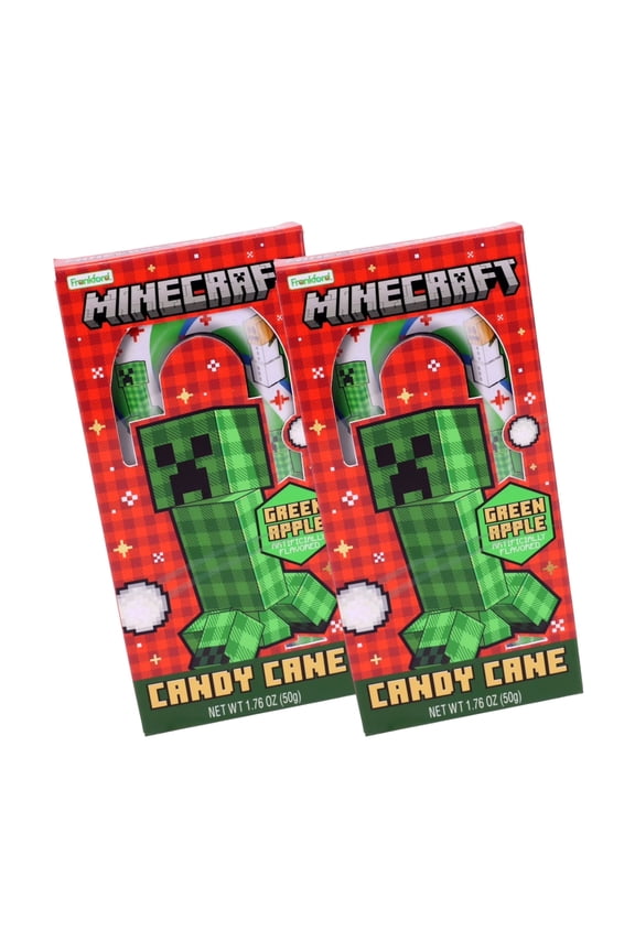 Green Apple Candy Cane 2 Pack Holiday Creeper Edition, 1.76 oz Each