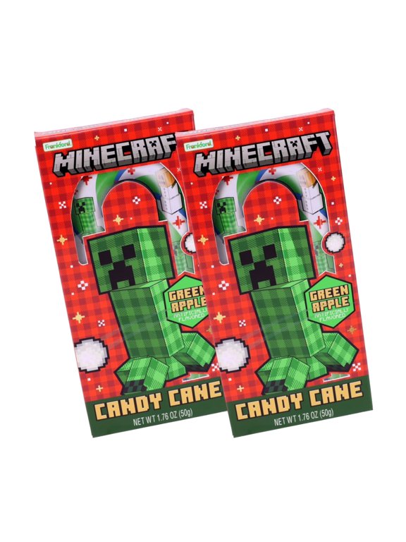 Green Apple Candy Cane 2 Pack Holiday Creeper Edition, 1.76 oz Each