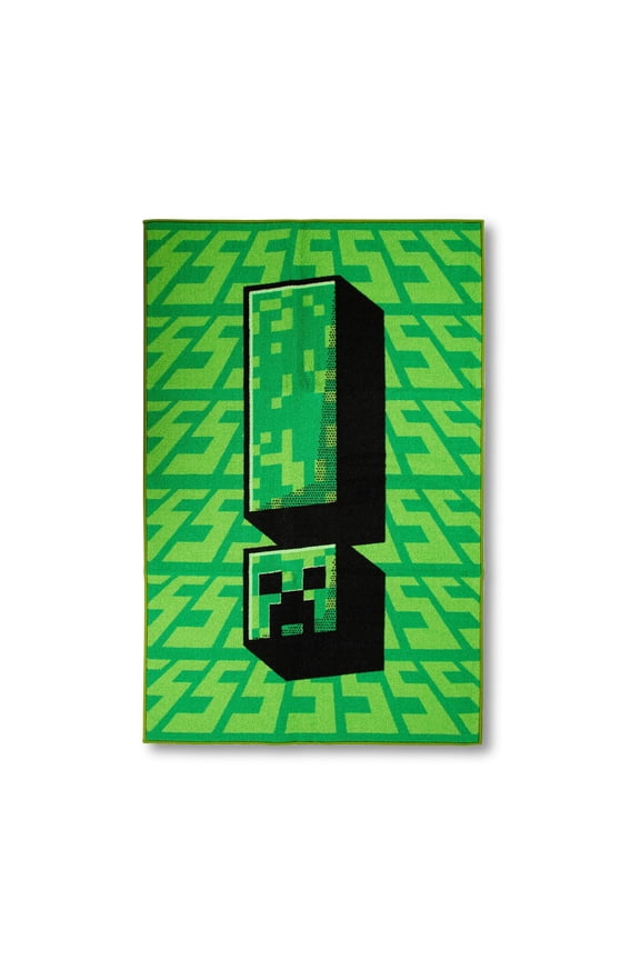 Green Creeper Printed Area Rug | 60 x 39 Inches