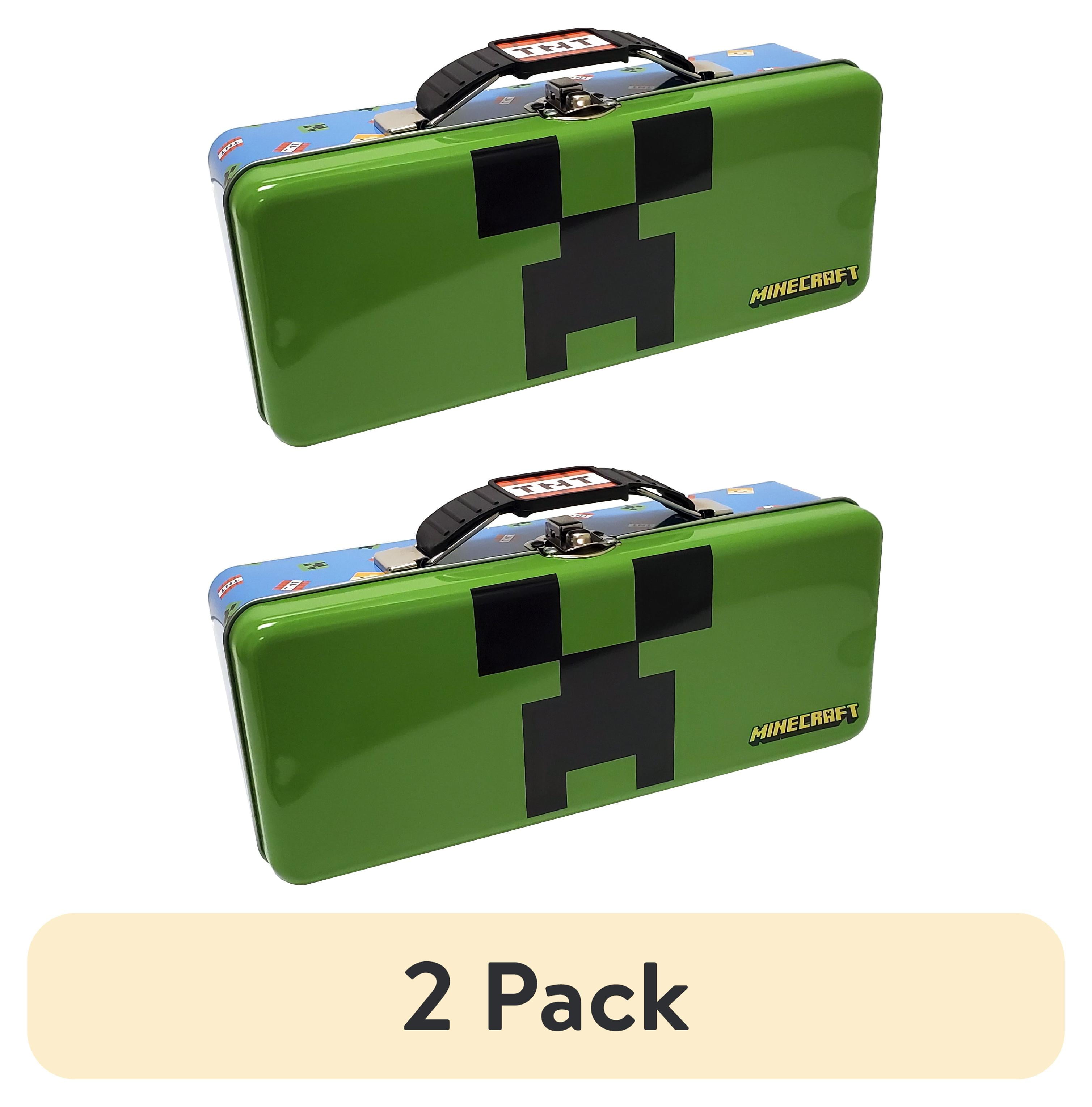 Minecraft Green Storage Tool Box with Handle, Clasp and Lid, 1 Ct 