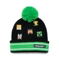 thumbnail image 1 of Minecraft Men’s or Women’s Chenille Beanie with Pom Pom, One Size Fits Most, 1 of 3