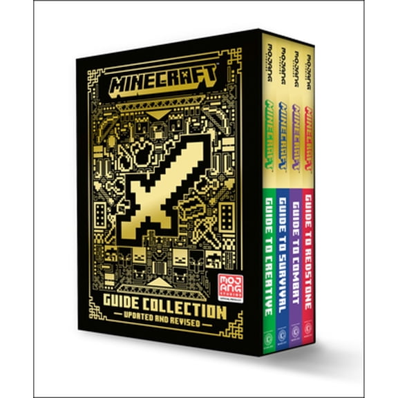 Pre-Owned Minecraft: Guide Collection 4-Book Boxed Set (Updated): Survival (Updated), Creative (Updated), Redstone (Updated), Combat (Hardcover)