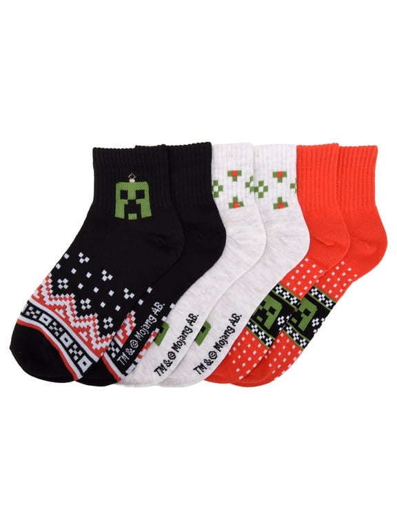 Holiday Boys Ankle Sock 3-Pack Gift Box Set, Medium