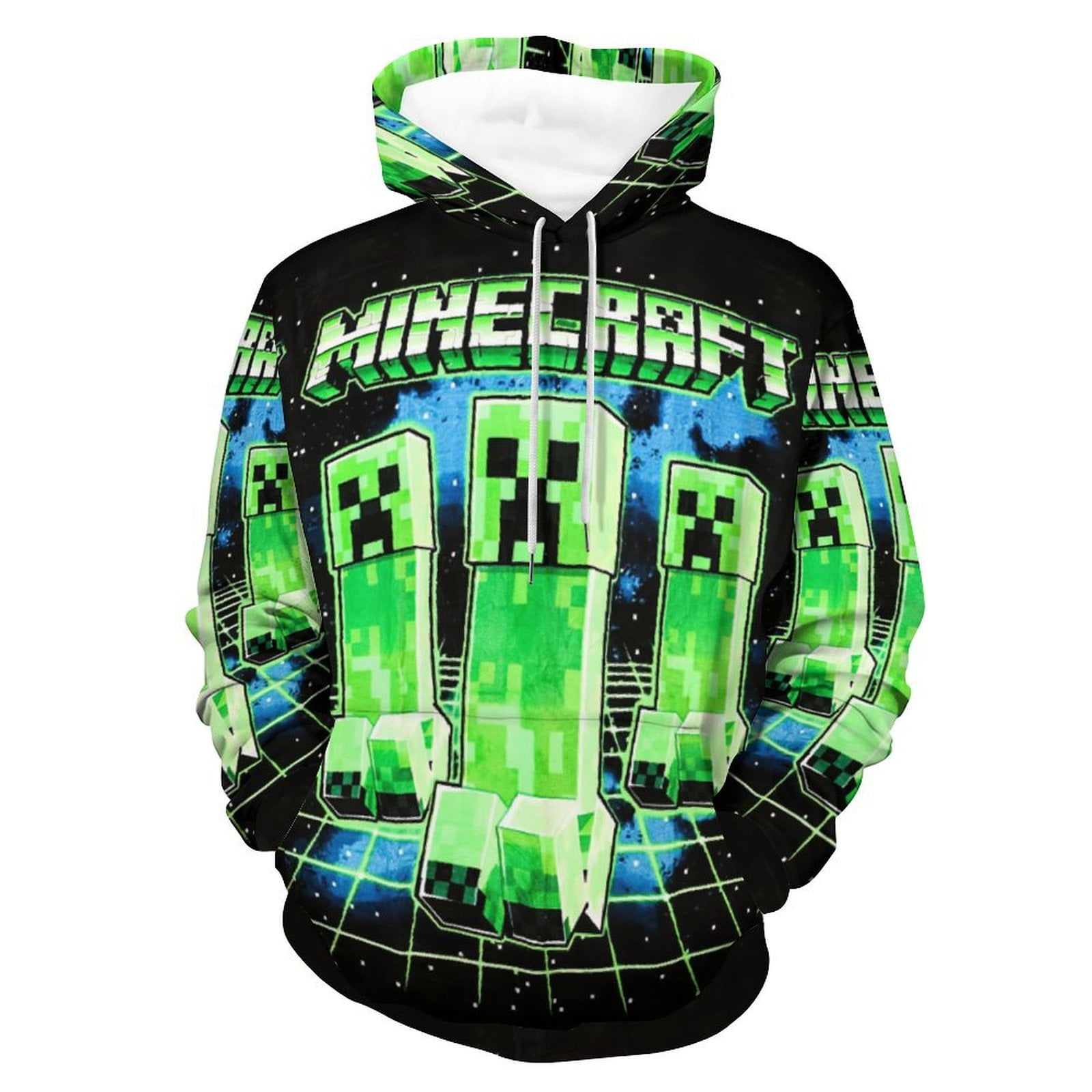 Minecraft Hoodie 3D Printed Anime Hooded Sweatshirt Pullover Tops