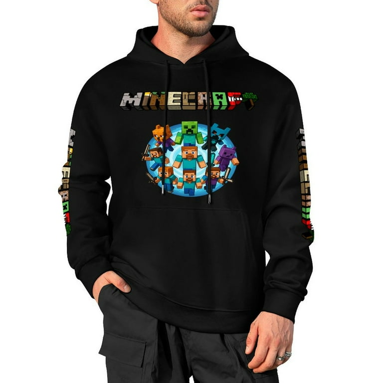 Minecraft Hoodie Anime Hooded Sweatshirt Pullover Tops Game fans - Main Image