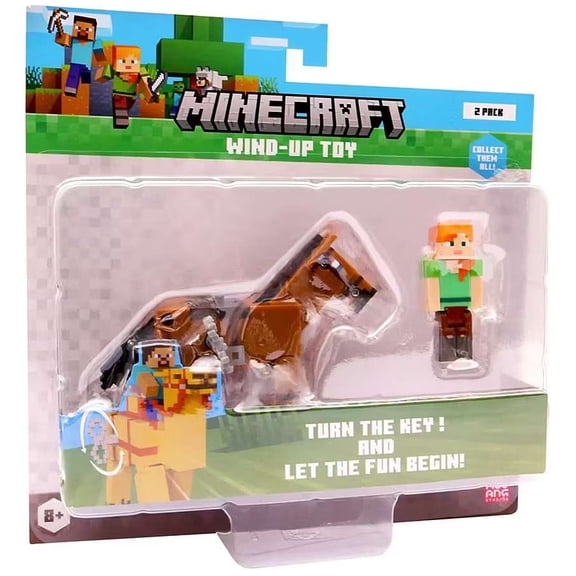 Minecraft Horse & Alex Wind-Up Toy