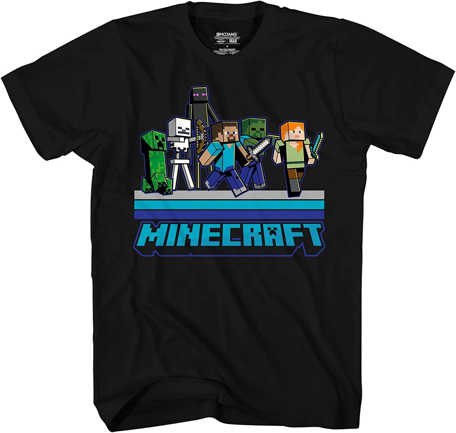 Minecraft Hostile Behavior Boss Mobs T-Shirts for Youth Kids 9 Years ...