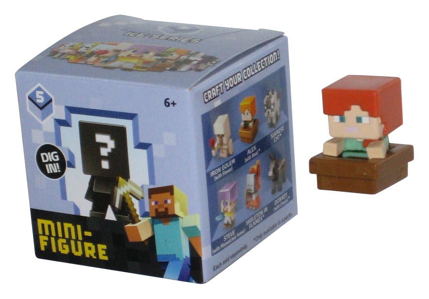 Minecraft Ice Series 5 Alex In Boat (2015) Mattel 1-Inch Mini