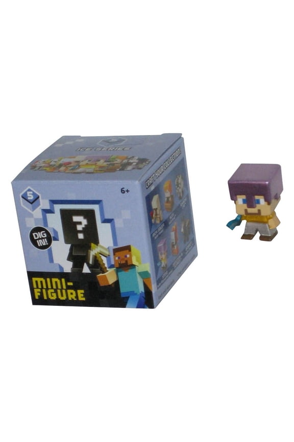 Minecraft Ice Series 5 Steve with Mismatched Armor (2015) Mattel 1-Inch Mini Figure