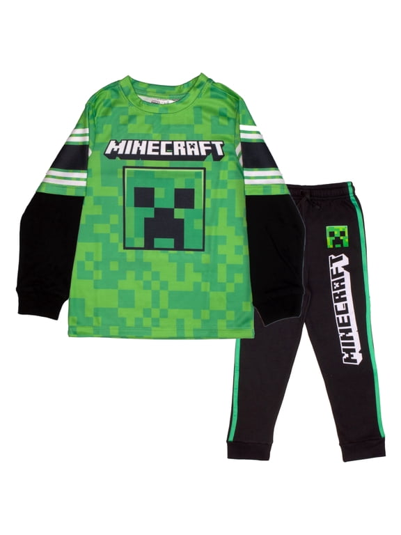 Jolly Mobs SSS Creepeer Boys Athletic Long Sleeve and Sweatpants 2-Piece Set for Kids (Size 4-16)