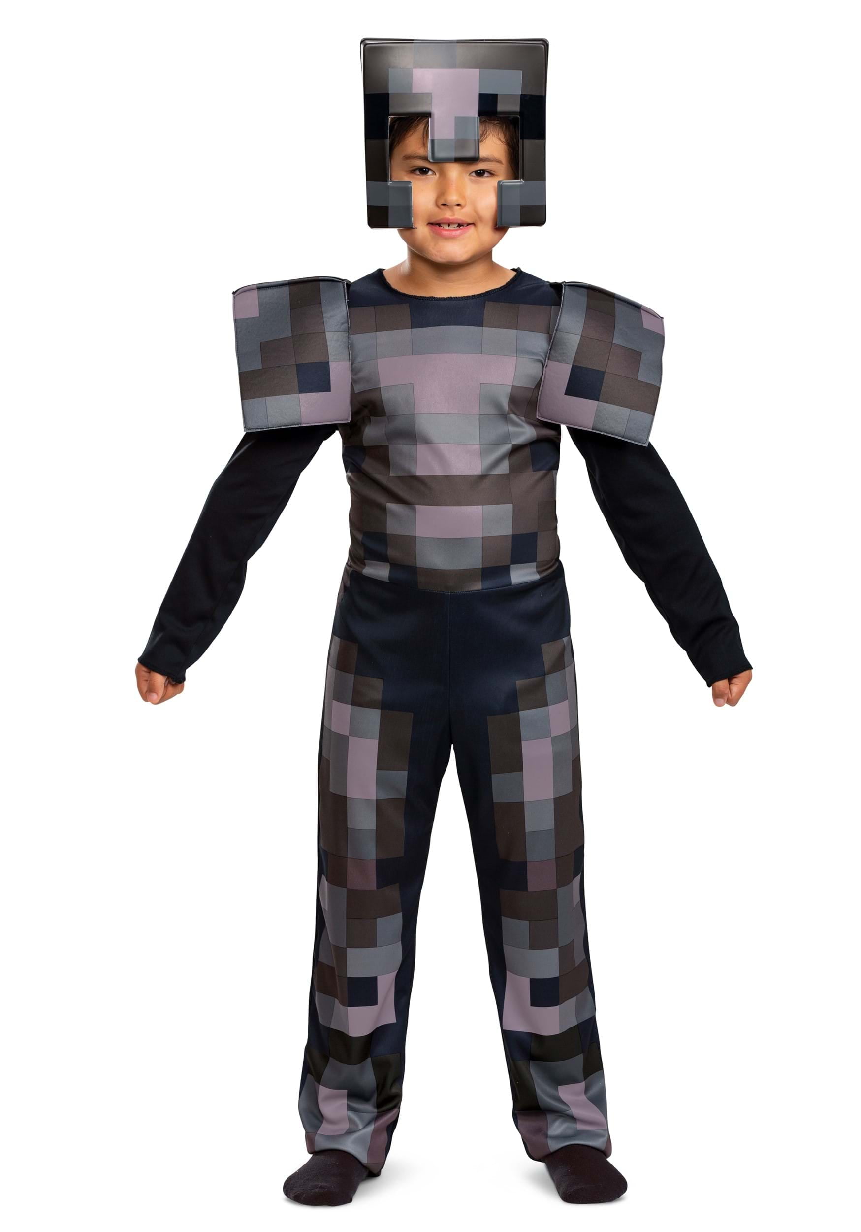 Minecraft Kid's Netherite Armor Jumpsuit Classic Costume