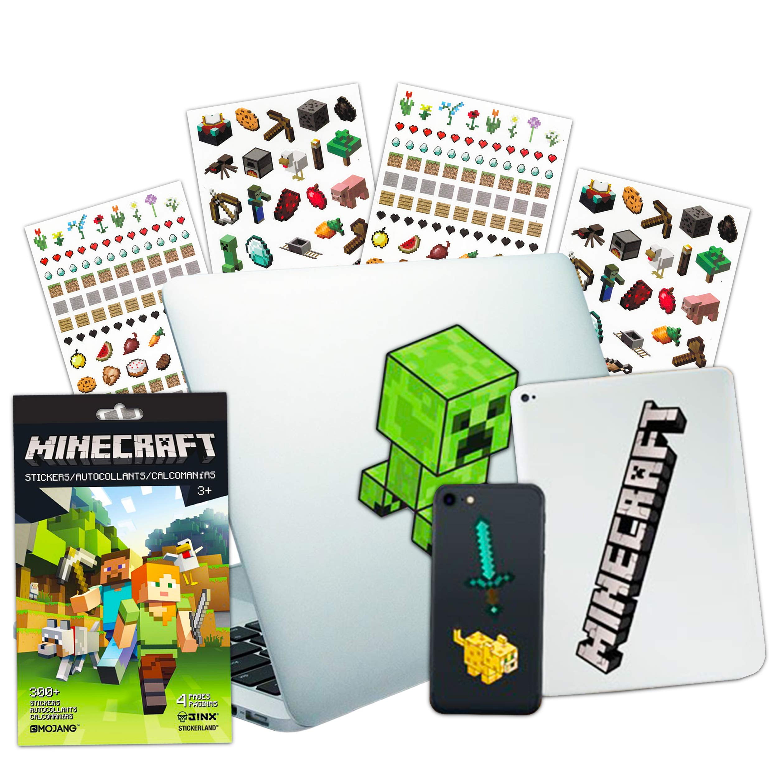 Minecraft Laptop Stickers Ultimate Set Bundle Includes 10 Premium