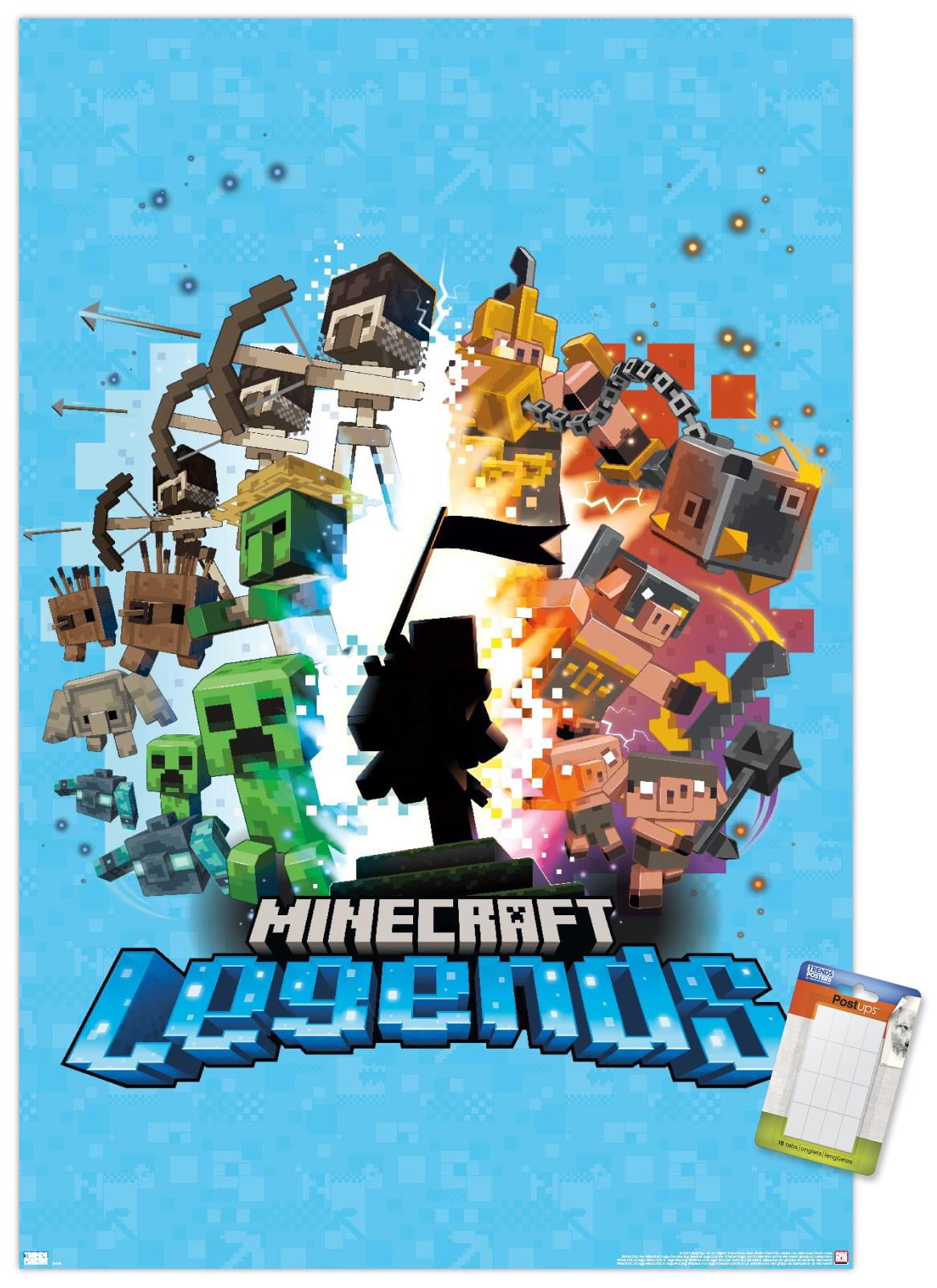 Minecraft-Legends-Blue-Wall-