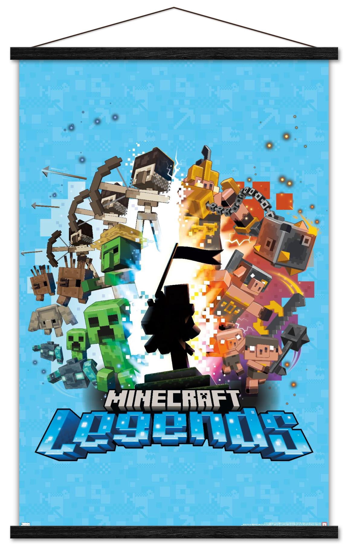 Minecraft-Legends-Blue-Wall-