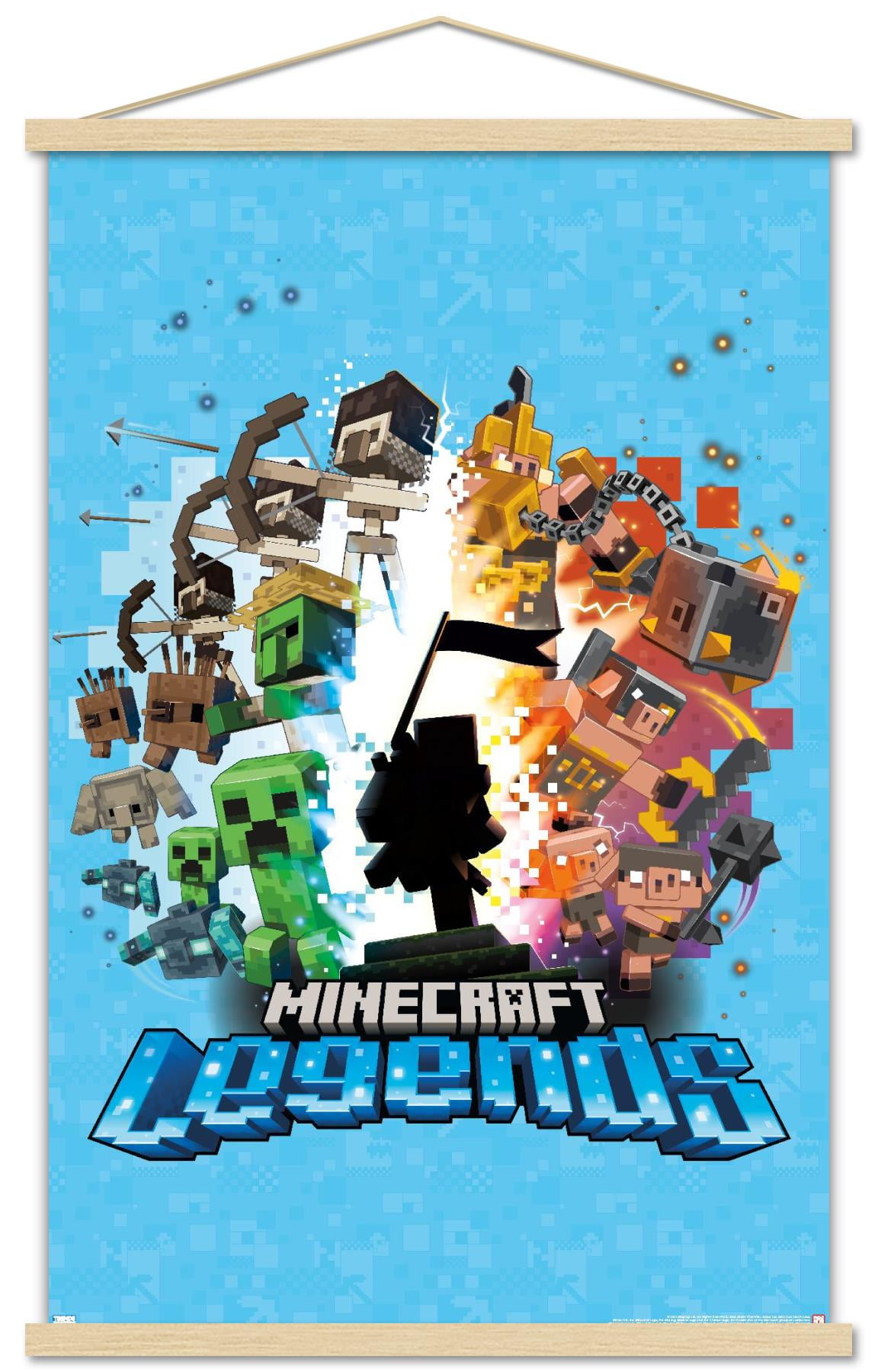 Minecraft-Legends-Blue-Wall-