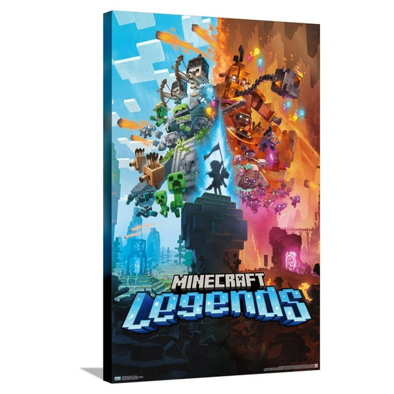 Minecraft: Legends - Key Art Canvas Wall Poster, 22.375" x 34"