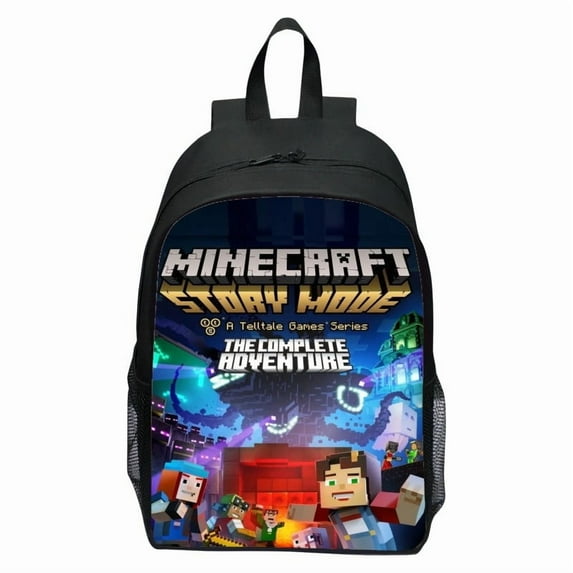 Minecraft Legends My World Backpack Cartoon Men's and Women's Casual Lightweight Backpack