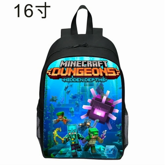 Minecraft Legends My World Backpack Cartoon Men's and Women's Casual Lightweight Backpack