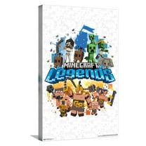 Minecraft: Legends - White Canvas Wall Poster, 14.725" x 22.375"