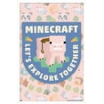 thumbnail image 1 of Minecraft - Let's Explore Together Wall Poster, 22.375" x 34" Framed, 1 of 5