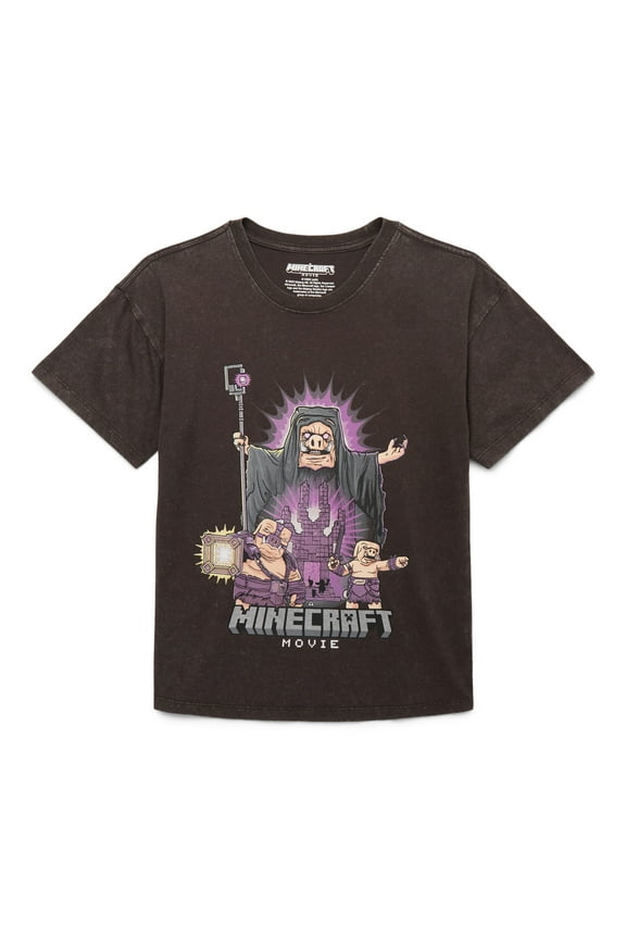 Little & Big Boys Glow in the Dark Piglin King Graphic Tee, Sizes XS-2XL