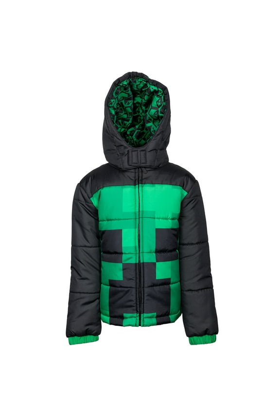 Little Boys Zip Up Winter Coat Puffer Jacket Toddler to Big Kid