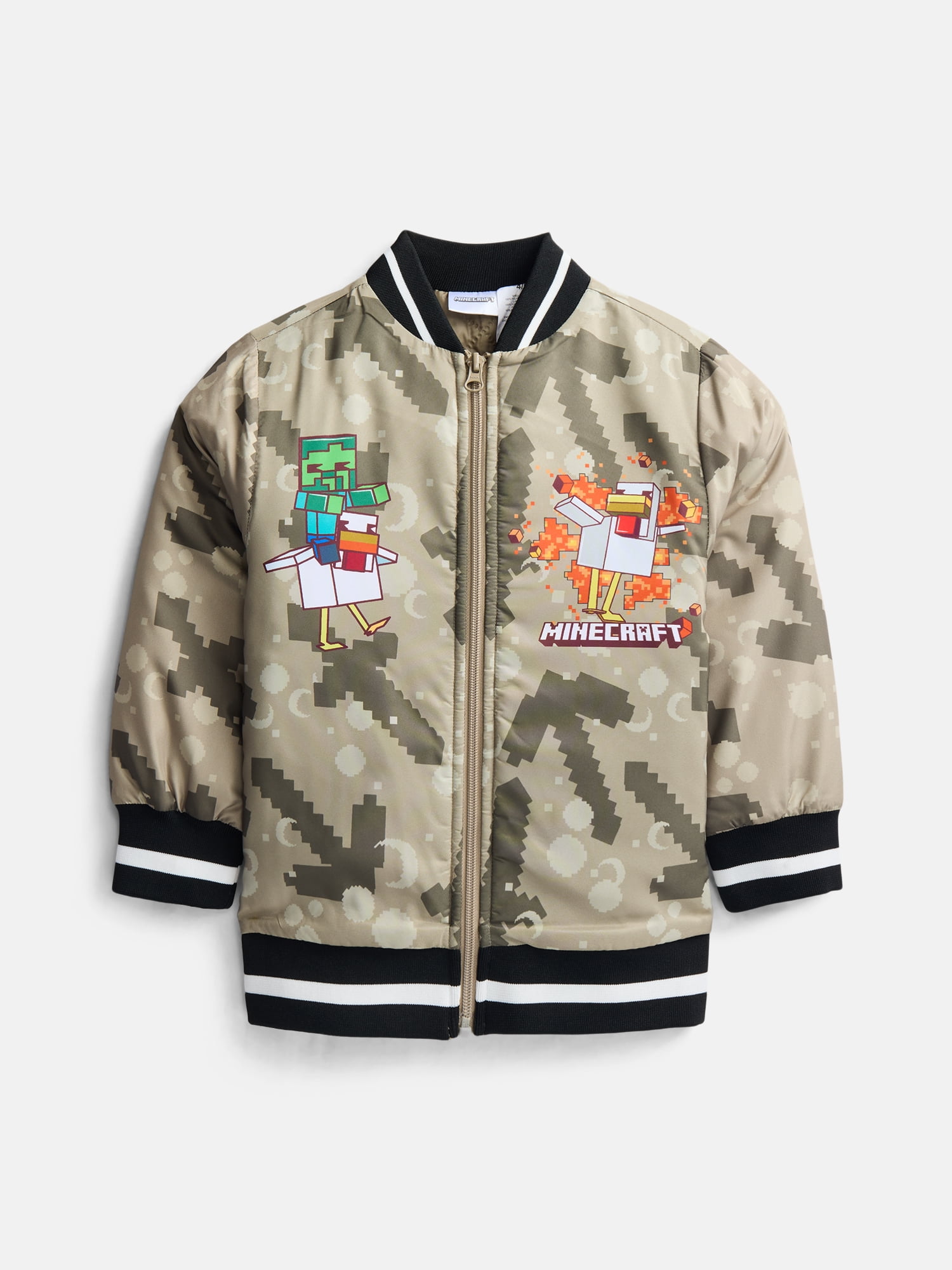Minecraft Boys Jacket with Long Sleeves, Sizes 4-12