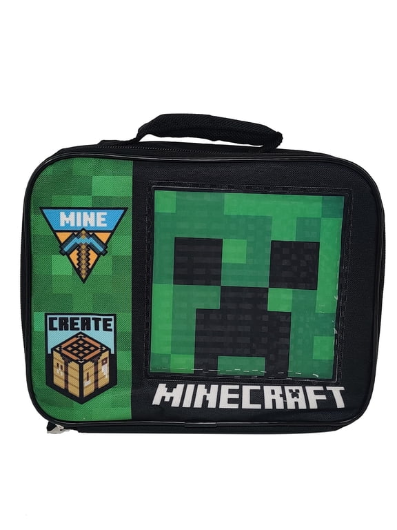 Insulated Lunch Bag Create Mine Creeper Mob Gaming