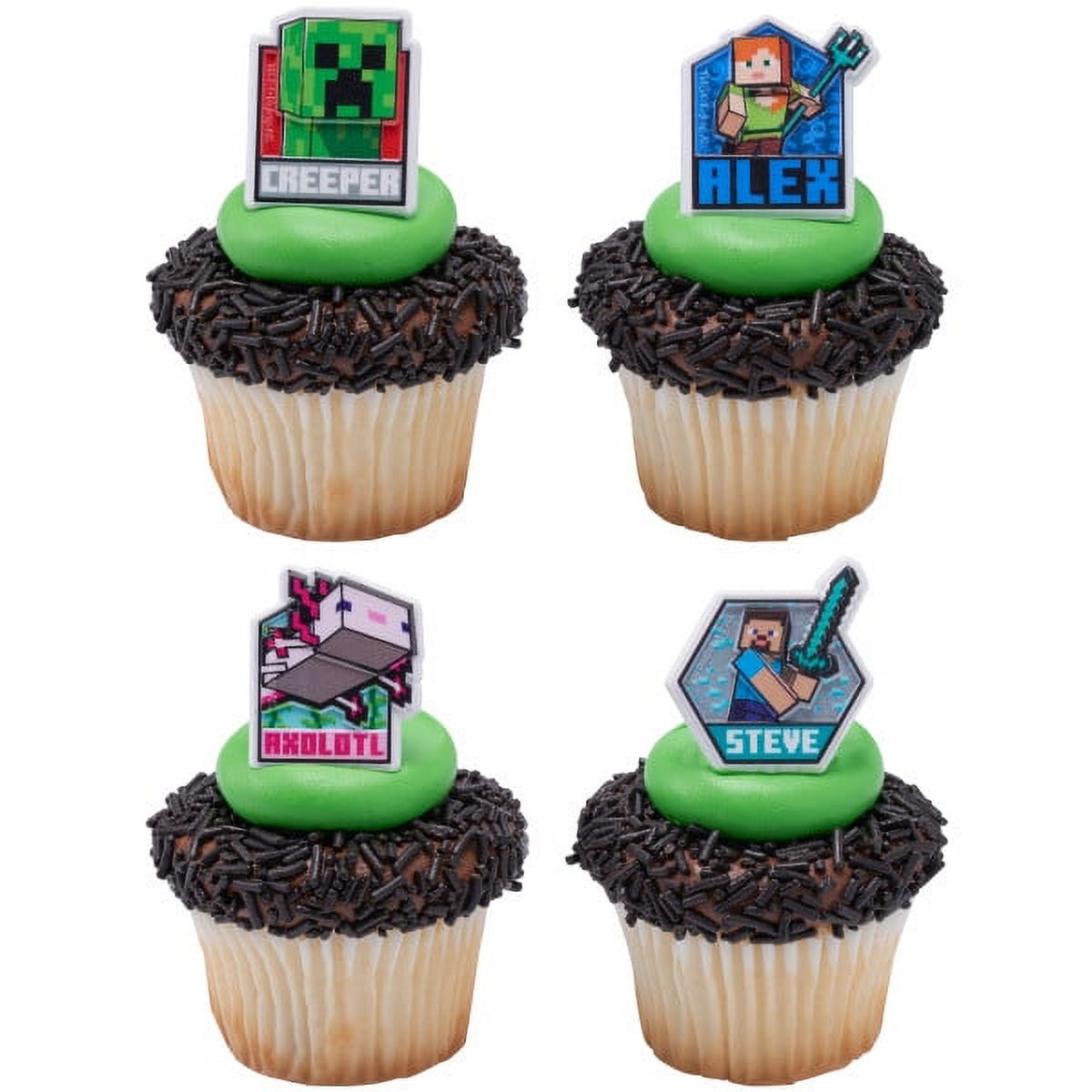 19 Pièces Décorations Gâteau Anniversaire Enfant – Topper Minecraft, Personnages Miniatures Pour Cupcakes Et Gâteaux