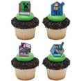thumbnail image 1 of Minecraft Lush Finds Cupcake Rings Toppers 12 pack, 1 of 4