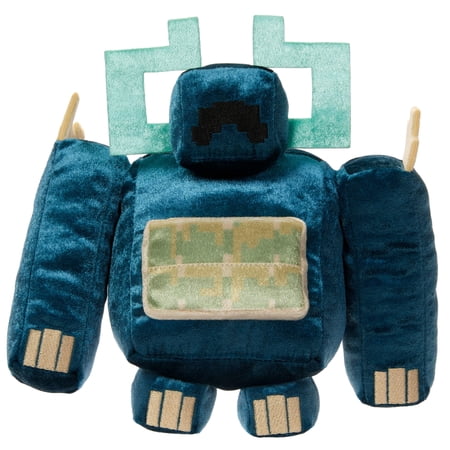 Minecraft Dungeons II Twisted Warden Plush Toy, 8-inch Soft Doll, Collectible Inspired by the Game