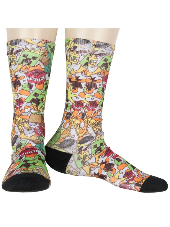 Men's All Over Pattern TNT On Sublimated Crew Sock