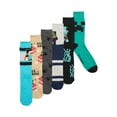 thumbnail image 1 of Minecraft Men's Crew Socks, 6-Pack, Shoe Sizes 8-12, 1 of 7