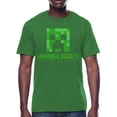 thumbnail image 1 of Minecraft, Mens Apparel Graphic T-Shirt, Sizes S-3XL, Creeper Block Face (Men's Big & Tall), 1 of 6