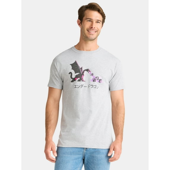 Minecraft Men's and Big Men's Graphic Tee with Short Sleeves, Sizes S-2XL