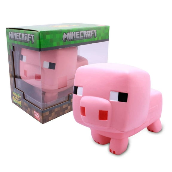 Minecraft Mighty Mega Squish Me Pig, Action Figures for Children Ages 3+