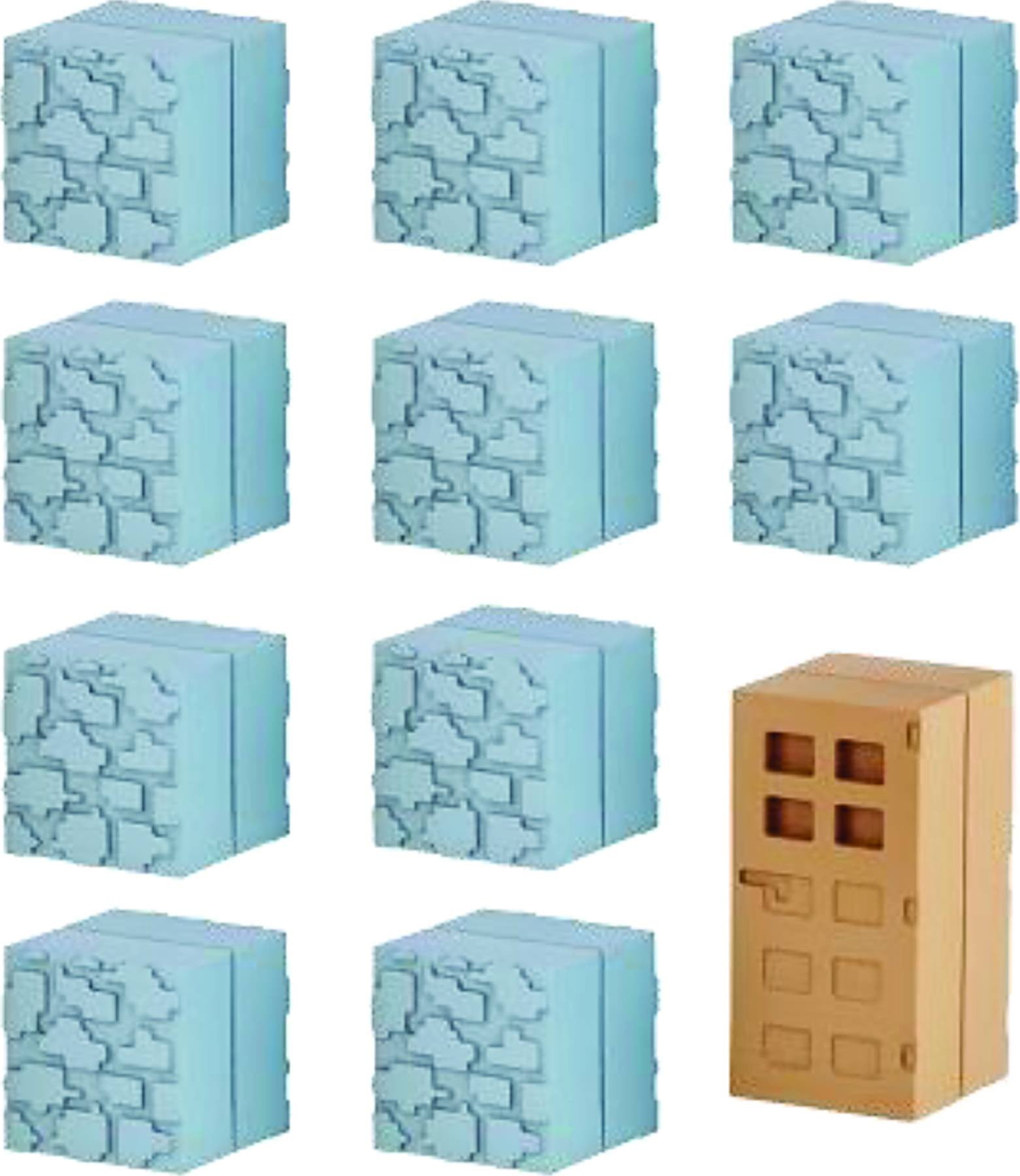 Minecraft Mine-Keshi Cobblestone & Wooden Door Block Set - Walmart.com