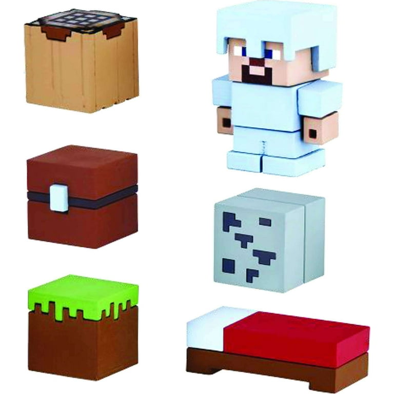 Minecraft Mine Keshi Survival Pack With Steve Starter Set Walmart