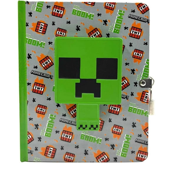 Minecraft Minecraft: Creeper Squishy Lock & Key Diary, (Hardcover)