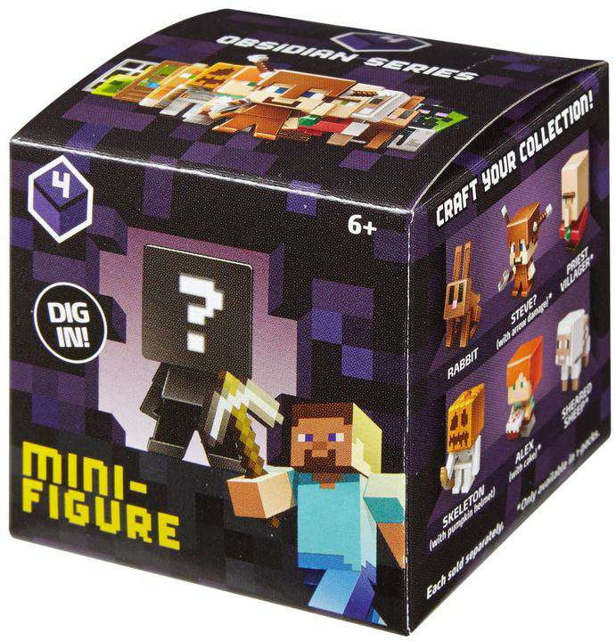 全国送料無料・イイ店 Series Obsidian Minecraft Minecraft 4 Mystery Figure Mini アニメ+ゲーム
