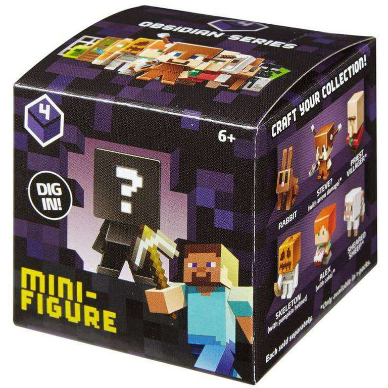 マインクラフト　ミニフィギュア3体入りパック黒曜石シリーズ Minecraft Minecraft Obsidian Series 4 Mini Figure Mystery Pack